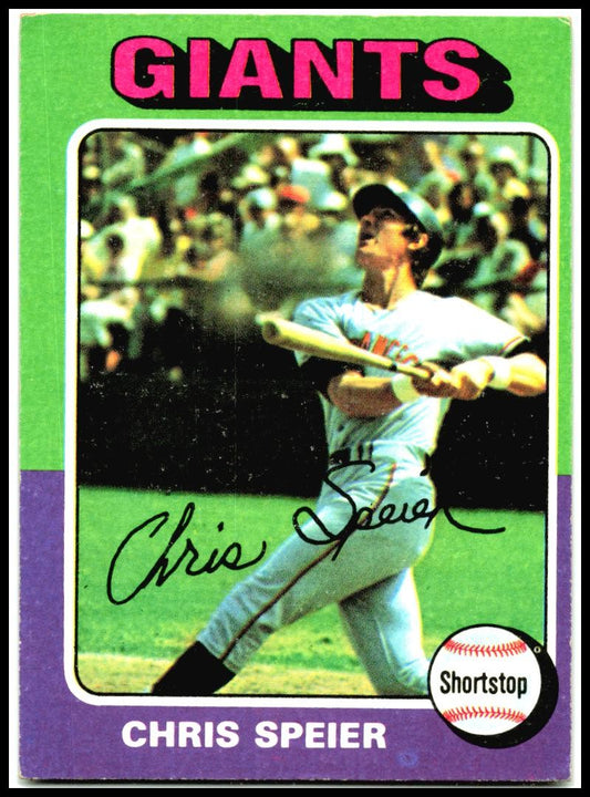 1975 Topps #505 Chris Speier San Francisco Giants