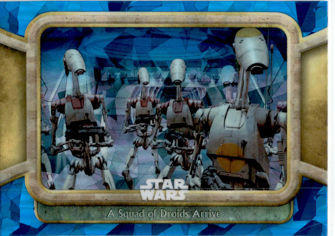 STAR WARS EPISODE 1 THE PHANTOM MENACE TOPPS SAPPHIRE 5 A Squad Of Droids Arrive