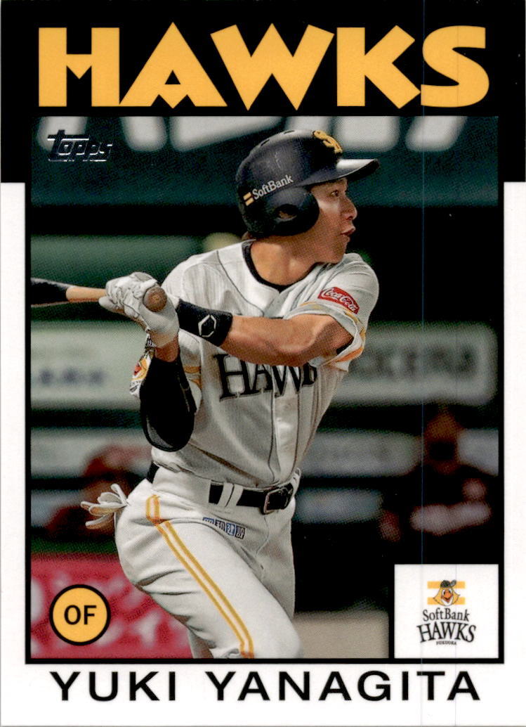 2021 Topps Chrome NPB #86-YUY Yuki Yanagita Fukuoka SoftBank Hawks