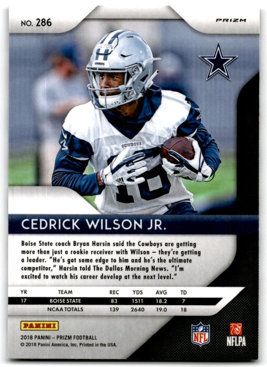 2018 Red White & Blue Cedrick Wilson Jr. Rookie Dallas Cowboys #286
