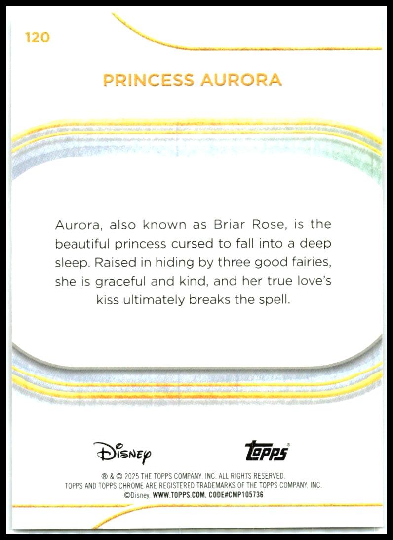 2025 Topps Chrome Disney #120 Princess Aurora