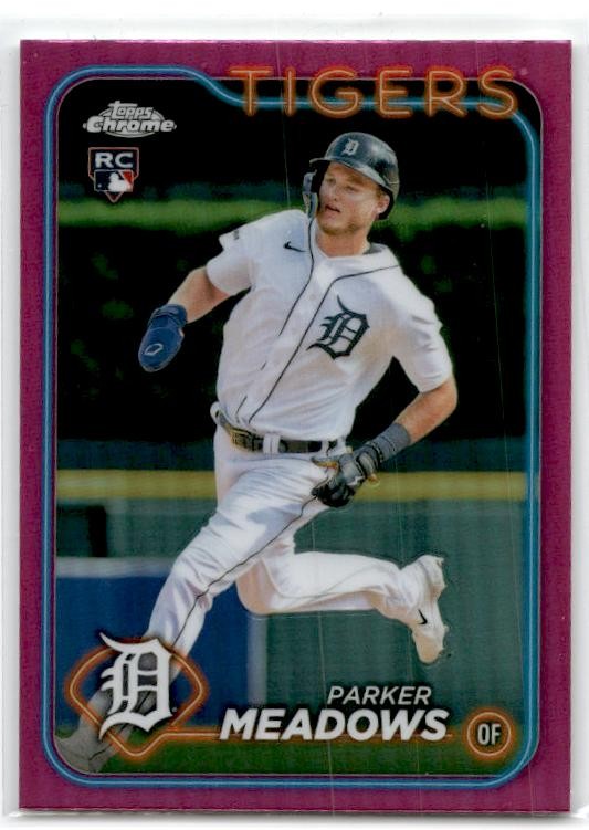 2024 Topps Pink #516 Parker Meadows Rookie Detroit Tigers