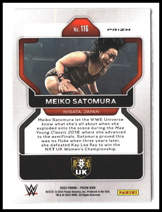 Meiko Satomura #116 2022 Panini Prizm WWE Green