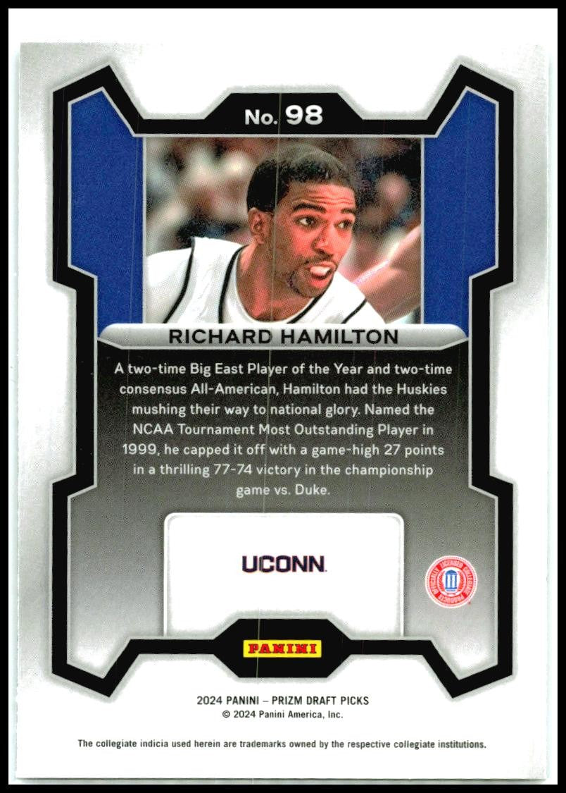 2024 Panini Prizm Draft Picks #98 Richard Hamilton Connecticut Huskies