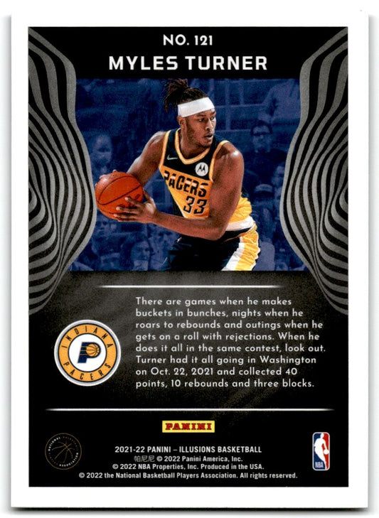 2021-22 illusions Myles Turner Indiana Pacers #121