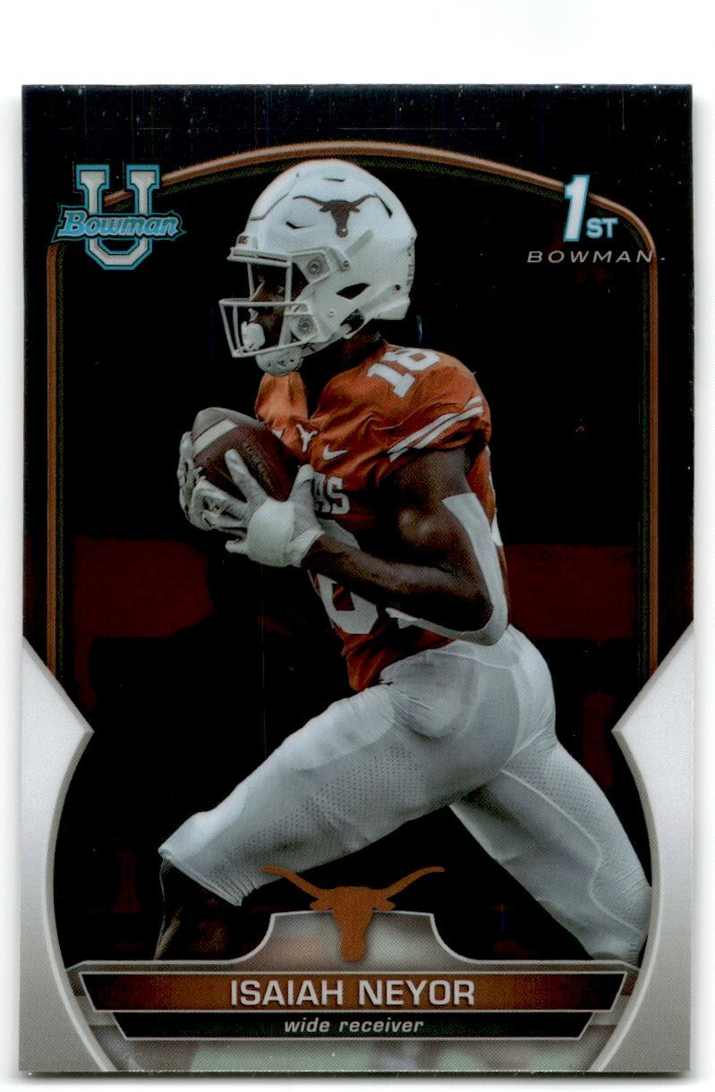 2022 Bowman University Chrome Isaiah Neyor Texas Longhorns #56