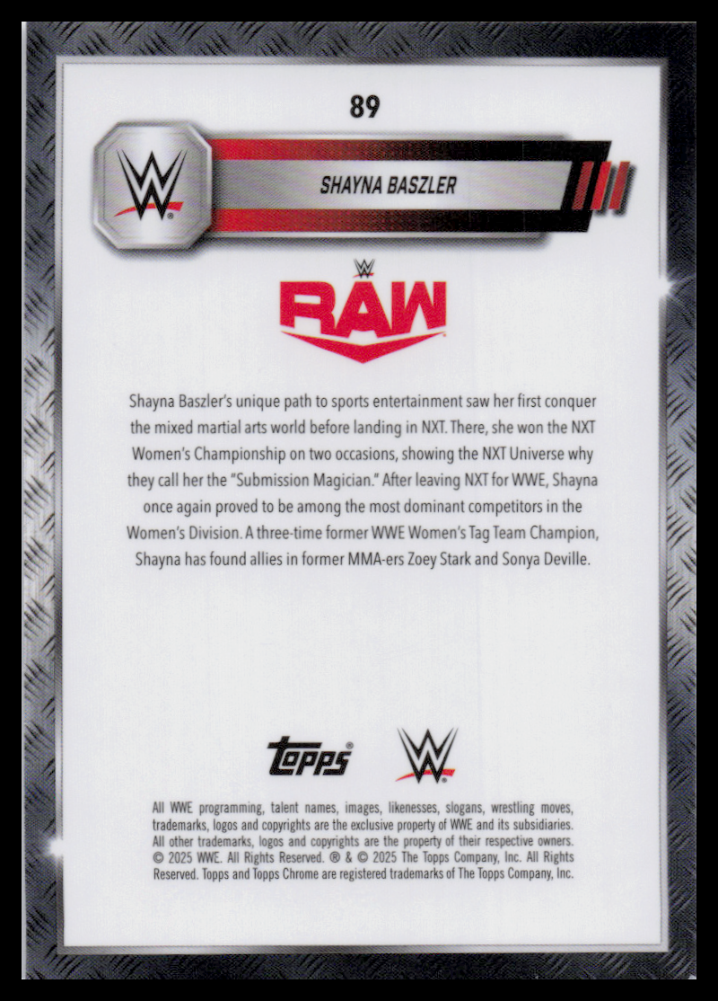 2024 Topps Chrome WWE #89 Shayna Baszler