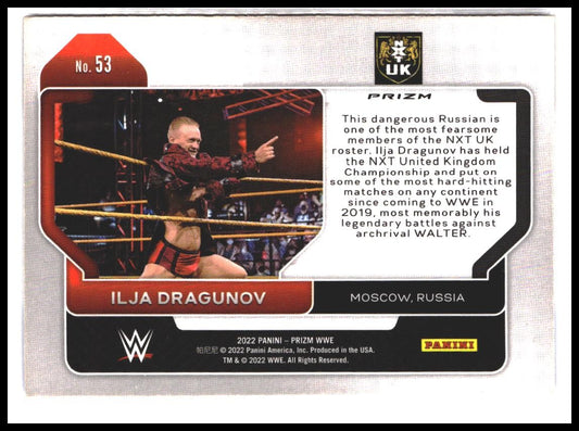 Ilja Dragunov #53 2022 Panini Prizm WWE Red, White and Blue