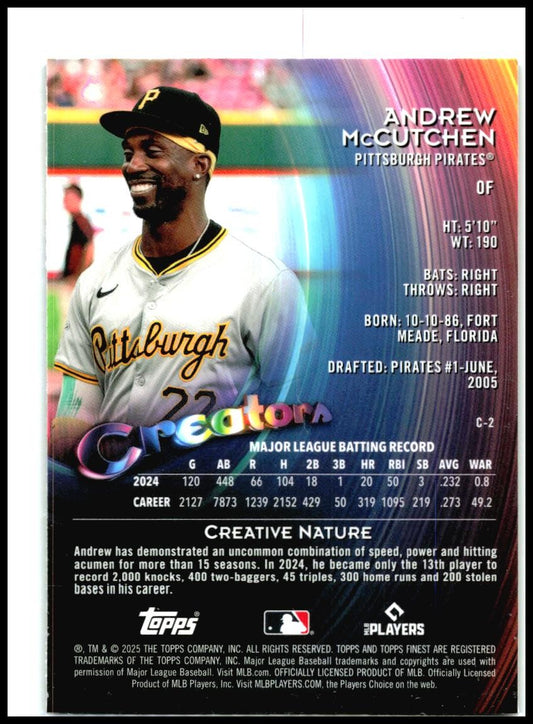 2025 Topps Finest Creatora #C-2 Andrew McCutchen