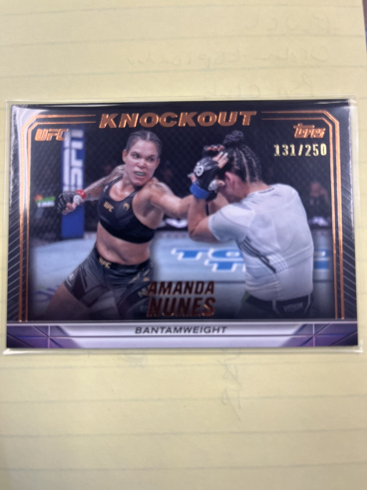 2024 Topps UFC Knockout Bronze Amanda Nunes /250
