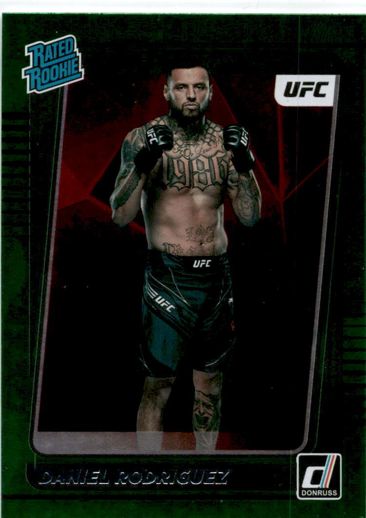 2022 Donruss UFC Green Flood #203 Daniel Rodriguez Rookie