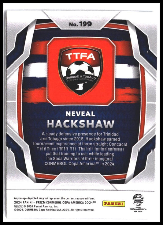 Neveal Hackshaw #199 2024 Panini Prizm CONMEBOL Copa America Rookie RC