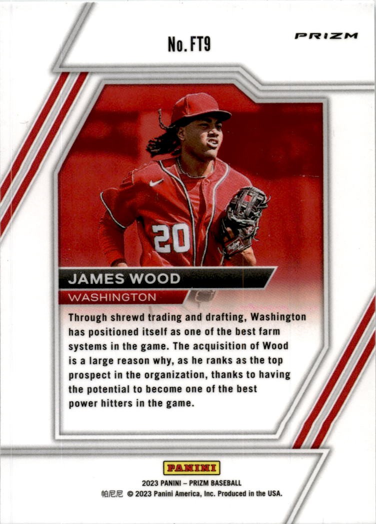 2023 Panini Prizm Future Tools #FT9 James Wood Washington Nationals