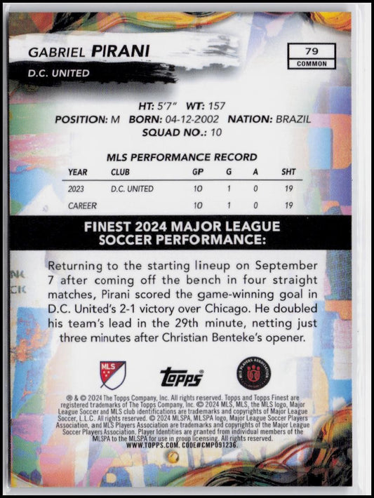 2024 Finest MLS #79 Gabriel Pirani