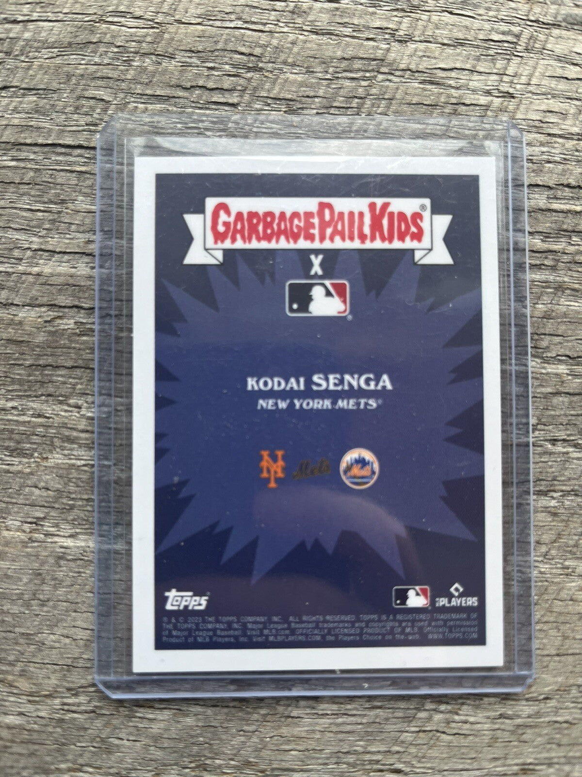 2023 Topps MLB x GPK Series 3 #17 Spooky Senga Orange #/50 New York Mets