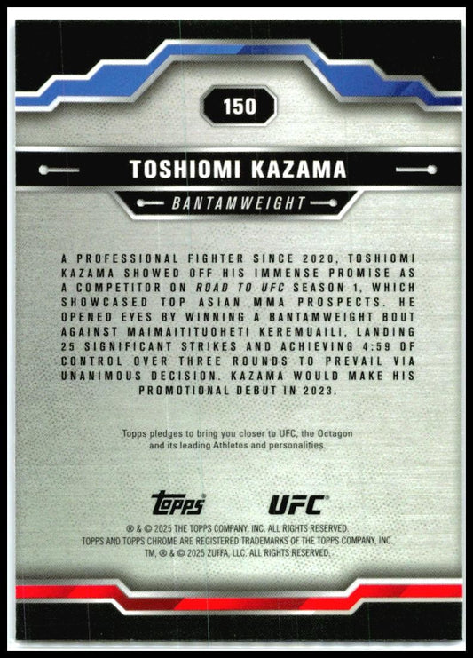 2025 Topps Chrome UFC Purple #150 Toshiomi Kazama