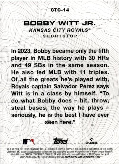 2024 Topps City to City #CTC-14 Bobby Witt Jr.