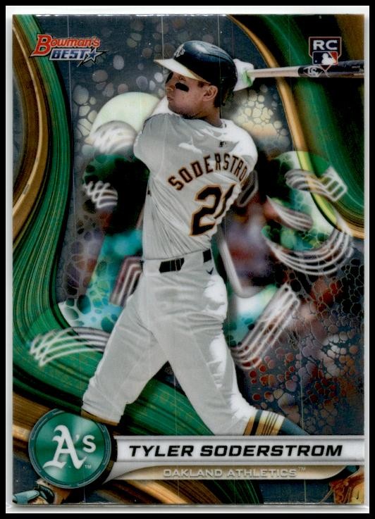 2024 Bowman's Best Refractors #47 Tyler Soderstrom Rookie Oakland Athletics