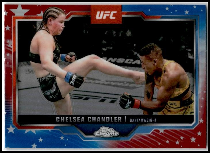 2025 Topps Chrome UFC Red and Blue #79 Chelsea Chandler