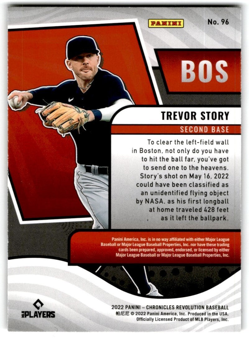 2022 Chronicles Revolution Trevor Story Boston Red Sox #96