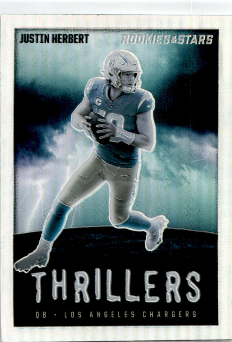 2023 Rookies & Stars Thillers Holo #TH-17 Justin Herbert LA Chargers