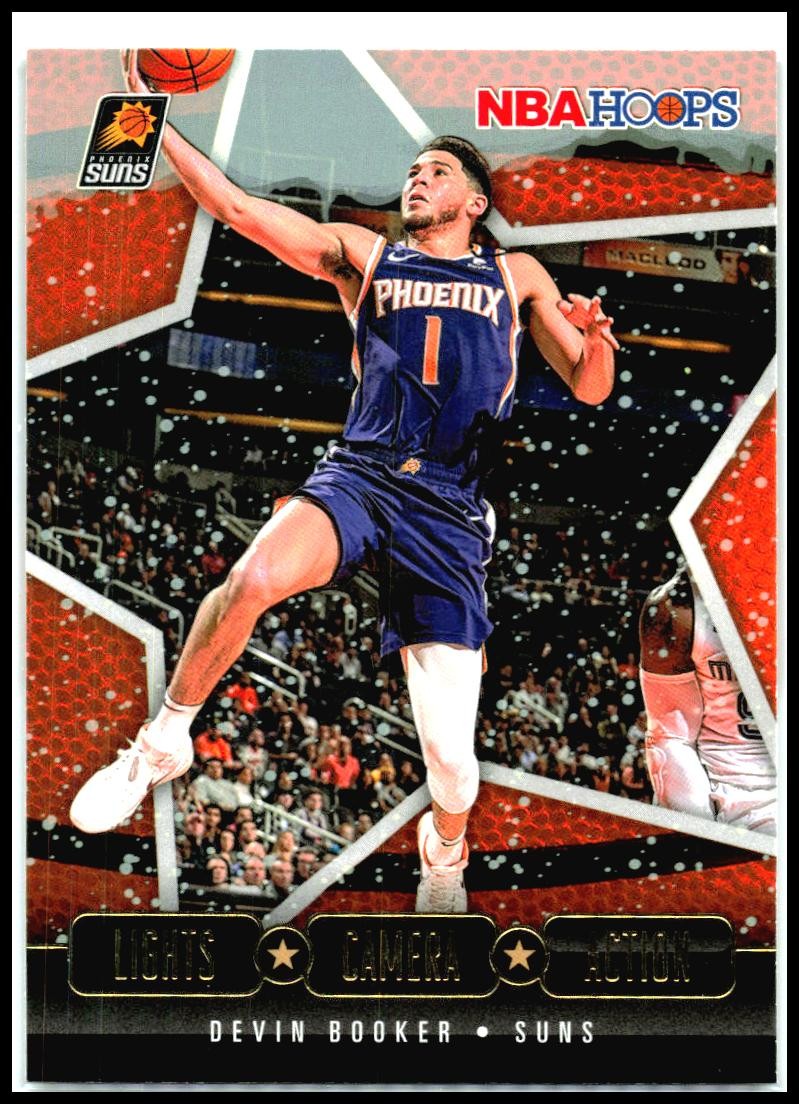 2020-21 Hoops Lights Camera Action #7 Devin Booker Phoenix Suns