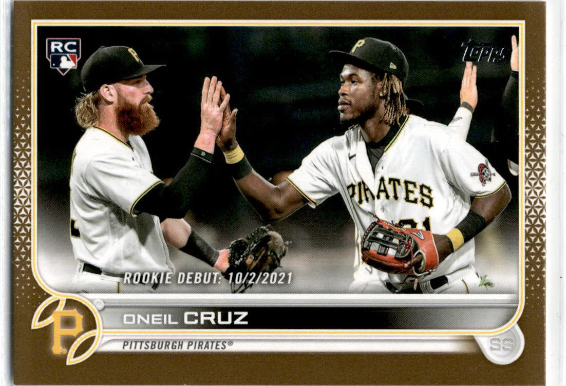 2022 Topps Update Gold #US113 Oneil Cruz Pittsburgh Pirates /2022