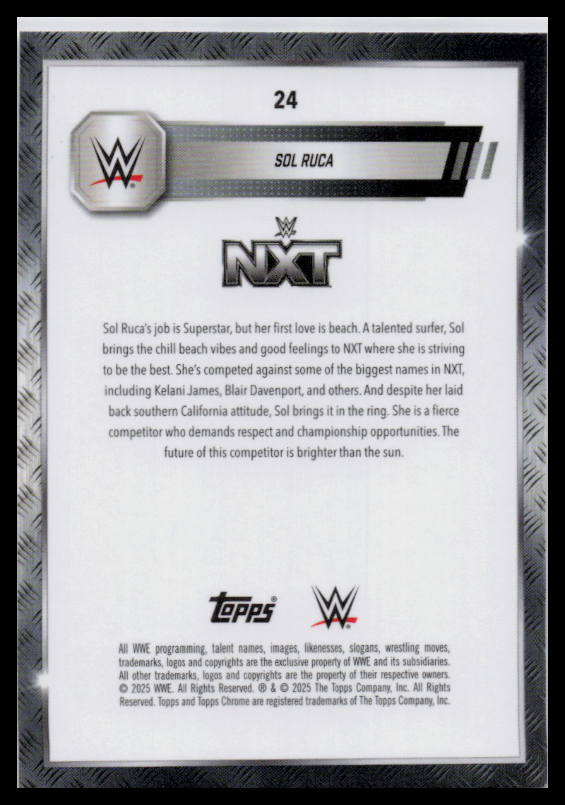 2024 Topps Chrome WWE #24 Sol Ruca