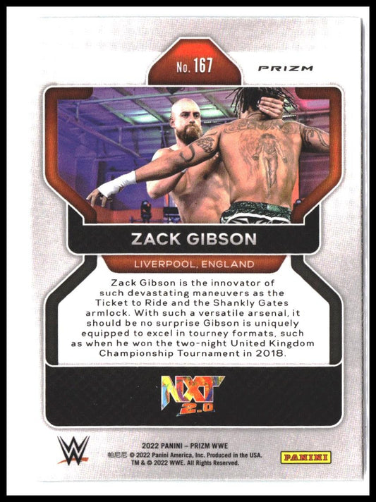 Zack Gibson #167 2022 Panini Prizm WWE Green
