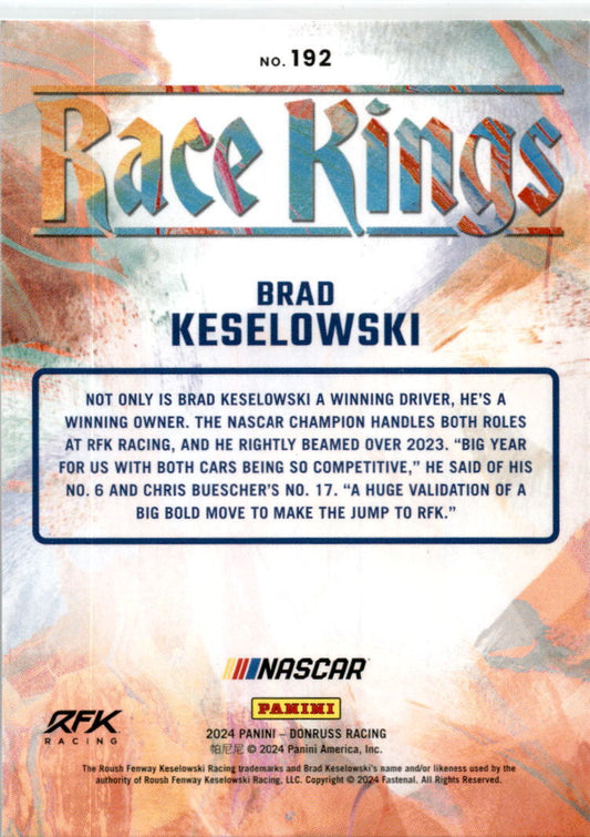 2024 Donruss Race Kings #192 Brad Keselowski