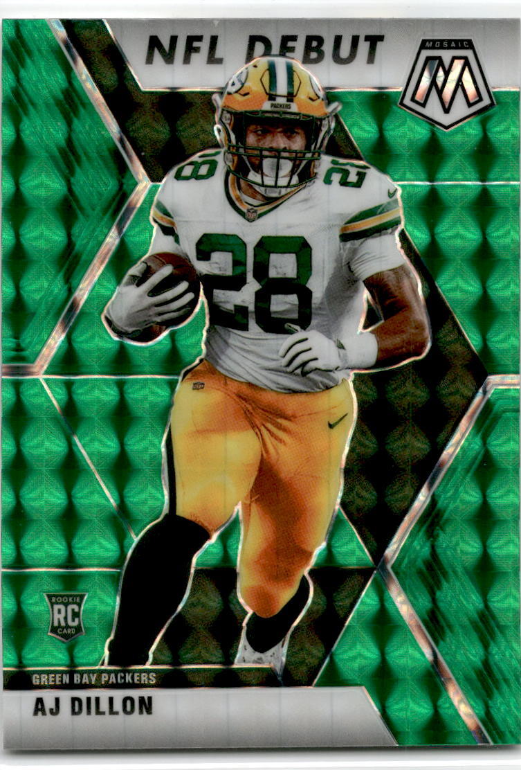 2020 Mosaic NFL Debut RC Green #279 AJ Dillon Green Bay Packers