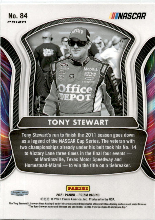 2021 Panini Prizm #84 Tony Stewart