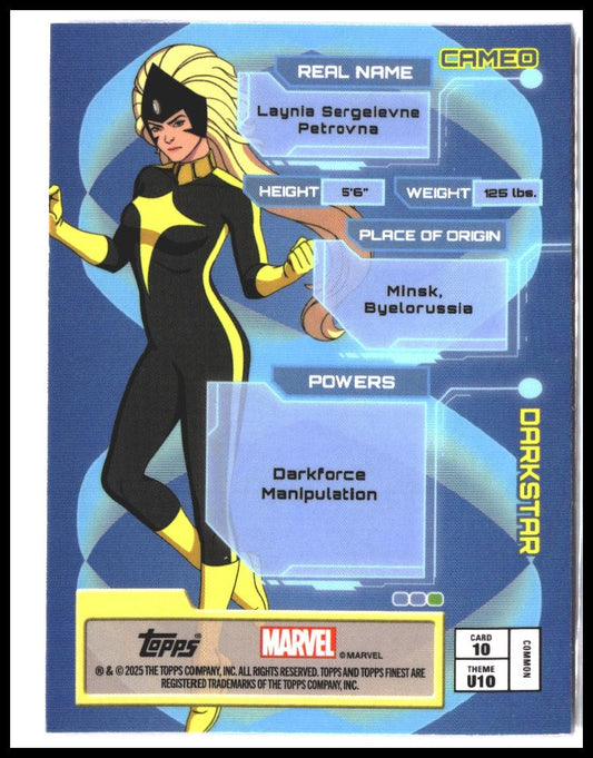 Darkstar #10 2025 Topps Finest X-Men '97