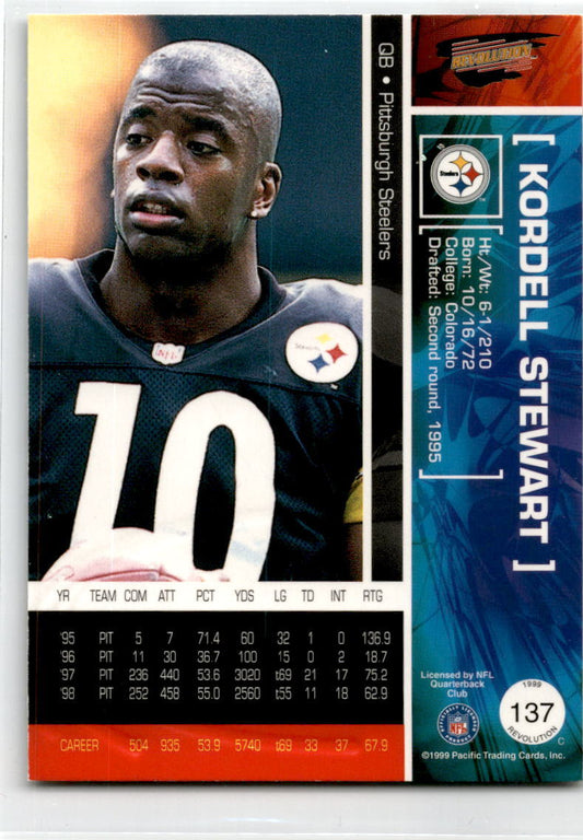 1999 Pacific Revolution #137 Kordell Stewart Pittsburgh Steelers