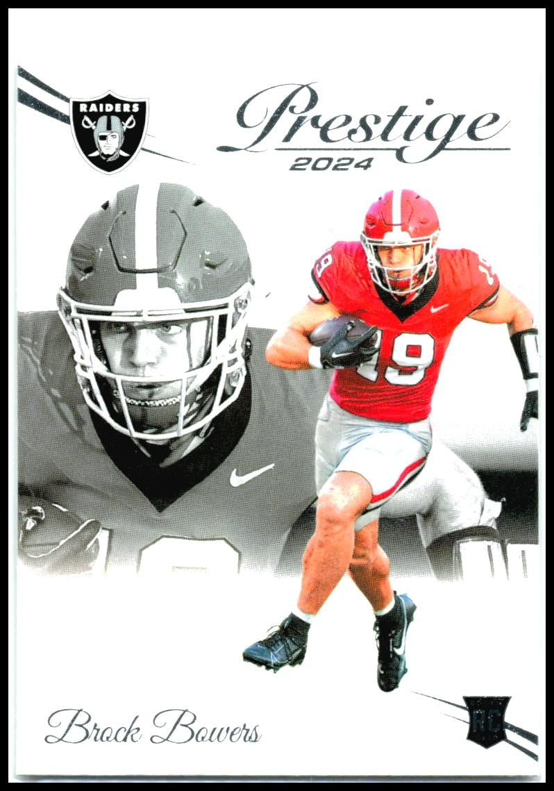2024 Panini Prestige #305 Brock Bowers Rookie Las Vegas Raiders