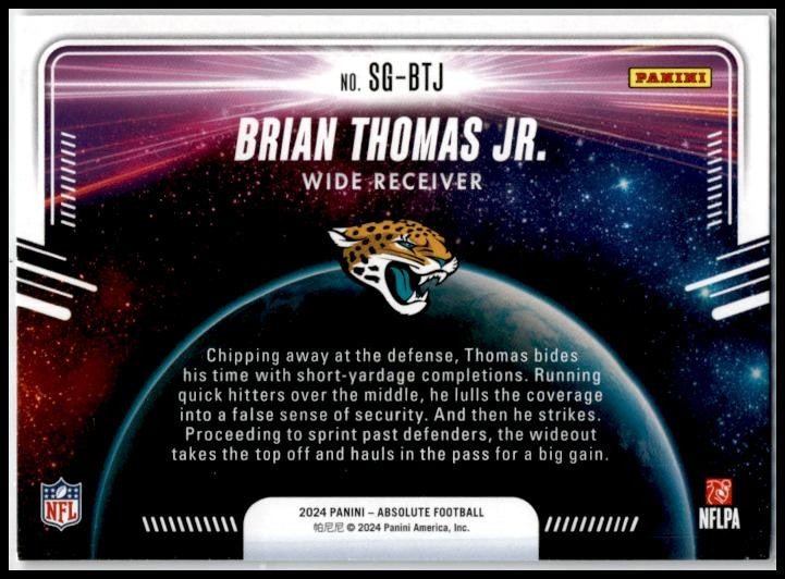 2024 Panini Absolute Star Gazing #SG-BTJ Brian Thomas Jr. Jacksonville Jaguars