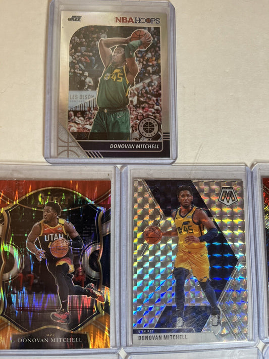 9 Assorted Donovan Mitchell Cards. Cleveland Cavaliers great haul of cards!!!