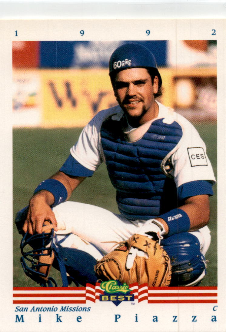 1992 Classic Best #345 Mike Piazza RC  San Antonio Missions / LA Dodgers