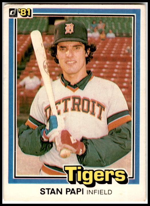 1981 Donruss #246 Stan Papi Detroit Tigers