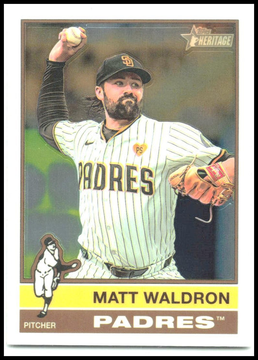 2025 Topps Heritage Chrome #497 Matt Waldron Padres