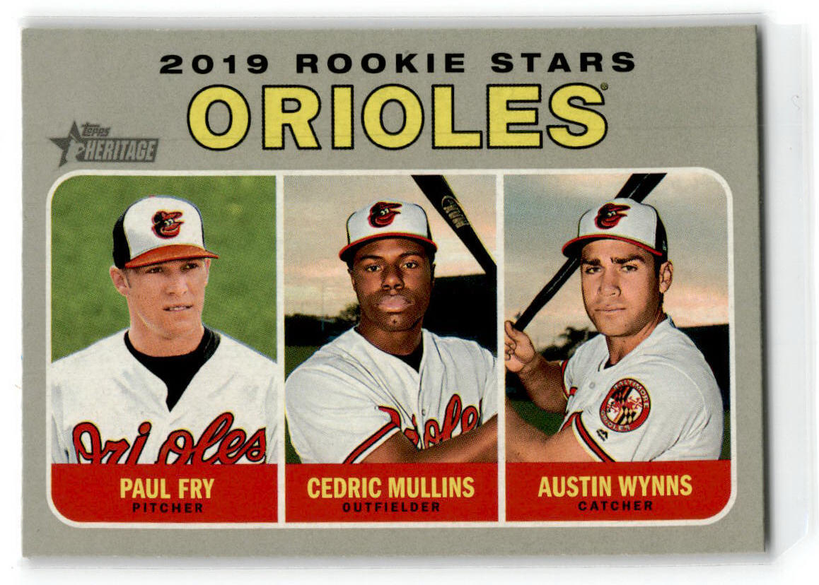 2019 Topps Heritage #343 Orioles 2019 Rookie Stars Rookie Orioles