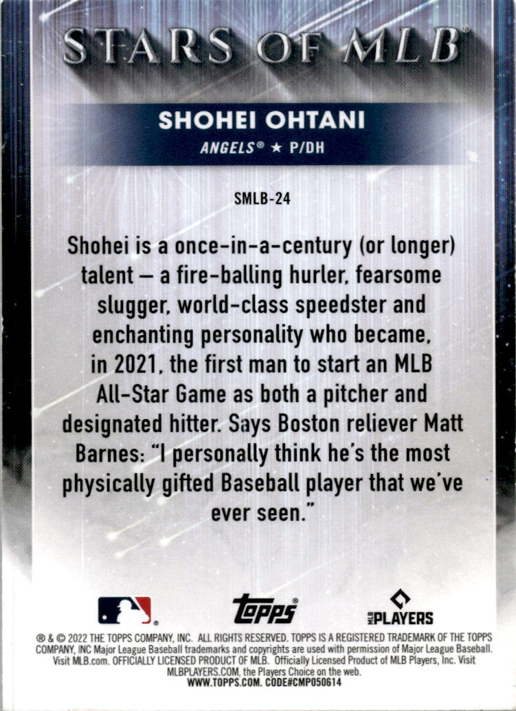 2022 Topps Stars of the MLB #SMLB-24 Shohei Los Angeles Angels Los Angeles Angel