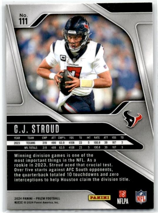 2024 Panini Prizm #111 C.J. Stroud Houston Texans