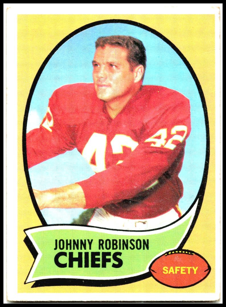 1970 Topps #129 Johnny Robinson Kansas City Chiefs