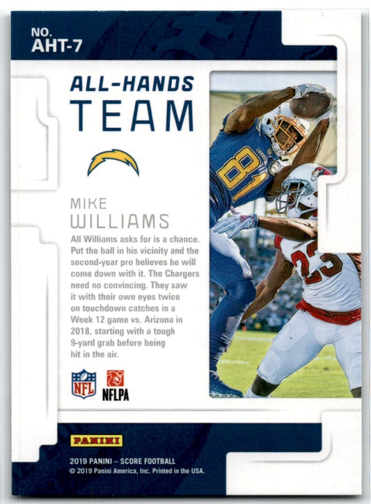2019 Score All Hands Team Mike Williams Los Angeles Chargers #AHT-7