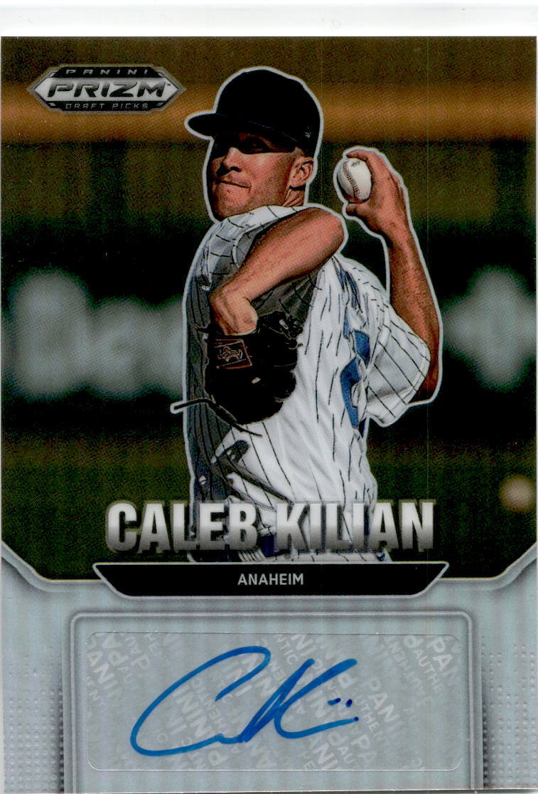 2022 Prizm Silver #AU-KI Caleb Kilan Auto Los Angeles Angels