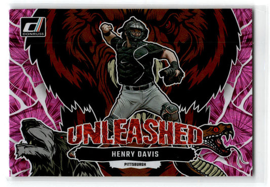 2023 Donruss  Unleashed Pink Fireworks #U2 Henry Davis Pittsburgh Pirates