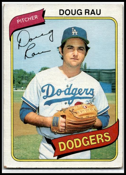 1980 Topps #527 Doug Rau Los Angeles Dodgers