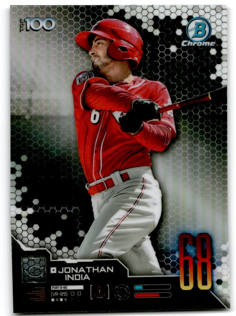 2018 Bowman Chrome Scouts Top 100 Jonathan India Cincinnati Reds ##BTP-68