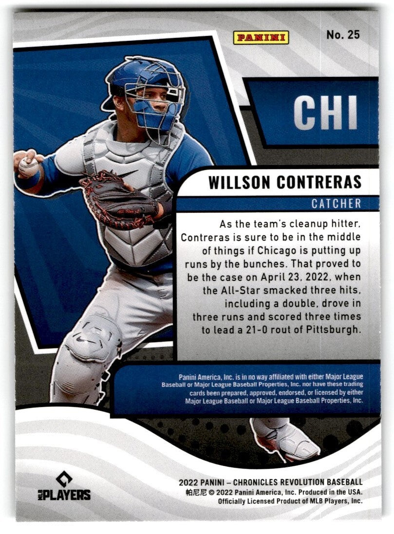 2022 Chronicles Revolution Wilson Contreras Chicago Cubs #25